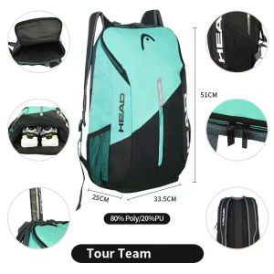 HEAD | HEAD Tour Team Series Tennis Backpack Large Capacity With Shoe Compartment Racket Room Rackets Bag