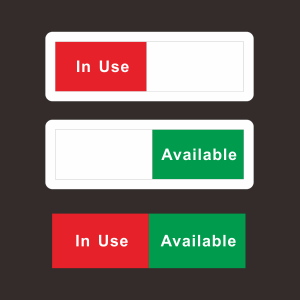 Creative Status Switch Signboard Acrylic Material Available in Use Busy Occupied Meeting Room Recommendation Business Supplies