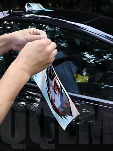 สติ๊กเกอร์ติดรถ universal 35.5x8.5cm สตกเกอร์แต่งรถ 3D สติ๊กเกอร์ติดรถการ์ตูน ปกปิดรอยขีดข่วน ไม่ทำลายสีรถ รถซิ่ง รถมอเตอร์ไซค์ใช้ได้