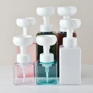 450ml flower shape foam pump bottle/ foaming pump