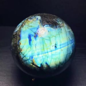 Quả Cầu Labradorite Tự Nhiên Dùng Cho Phong Thủy Trang Trí Nhà Cửa & Chụp Ảnh Quả Cầu Pha Lê Cổ Điển