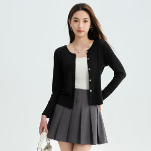 Miiow | MiiOW Silk Thin Sun Protection Cardigan Women Summer 2025 New Strap Ice Silk Top Cooling Sensation Air Conditioning Shirt