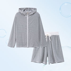 LB.BEAR | Lightweight Stripe Childrens Sunscreen Jacket