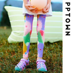 PPTOWN | Girls Sports Long Pants Yoga Leggings for Fall/Spring