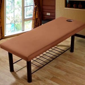 Beauty Salon SPA Fitted Sheet Massage Treatment Bed Table Cover With Hole Bed Cover Relaxation Elastic Universal Type Massage Therapy Bed Sheet