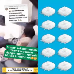 garam ruqyah Ar Rahman 500gr || Menetralisir Dari Segala Jenis Gangguan Sihir