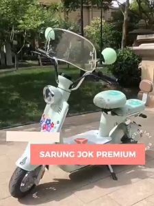 KISO Sarung Jok Sepeda Listrik/ Seat Cover E-bike/ Cover Dudukan Sepeda Listrik Universal