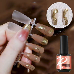 5D Nail Glue Magic Mirror Powder Modeling Nail Carved Gel Polish Solid Emboss Painting Adhesive Design Manicure Decoration