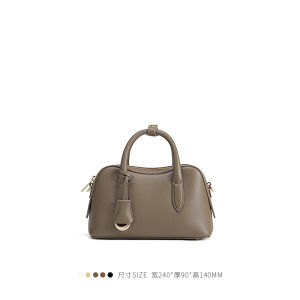 Dilaks 2025 New Boston Bag Women Top Layer Cowhide Frog Bag Crossbody Handbag Soft Leather Handbag Fashionable Womens Bag