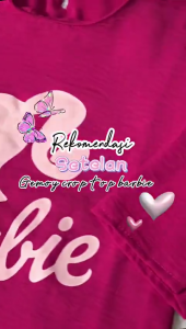 Setelan overall crinkle mixue anak 3-12 tahun termurah / Setelan tunik anak perempuan motif mixue