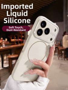 KAIHUI | Comprehensive Protection Case with Magsafe Magnetic Full Lens Coverage Liquid Silicone
