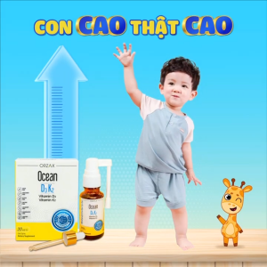 Ocean D3 K2 Bổ sung vitamin D3K2 dạng xịt và nhỏ giọt cho bé | Nhập khẩu chính hãng từ Châu Âu
