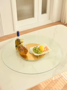 Dining table glass turntable tempered glass dining table turntable with rotating base Rotating Shaft Turntable round Ta