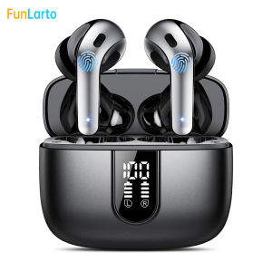Funlarto Bluetooth Earphones with ENC Noise Cancelling Microphones and Deep Bass HD Sound60H Hours Playtime Wireless Headphones