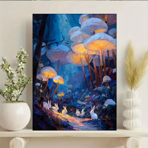 500/1000/1200/2000PCS Puzzles for Adults Luminous Mushroom and Forest Painting Jigsaw Puzzles Brain Games Gifts Home Decor