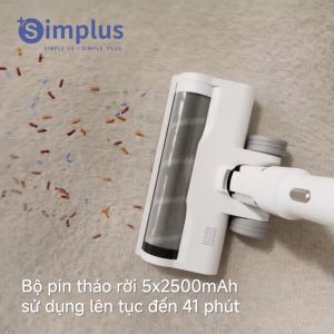 Simplus Máy hút bụi màn hình LED không dây gia dụng 24000 Pa 6 chế độ lực hút công suất cao 250W XCQH013- Bảo hành 1 năm 1 đổi 1