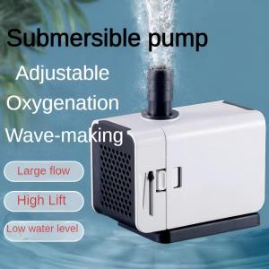 Ultra-Quiet Submersible Pump Adjustable Flow for Aquarium Pond Fountain Land Use