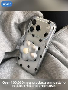 UGP | Transparent Advanced Shockproof Phone Case with Stand Polka Dot Design