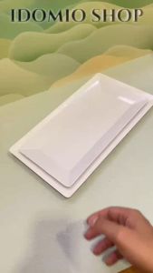 Khay Nhựa Meamine Màu Trắng