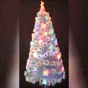 Glowing Fiber Optic Christmas Tree Blue and white light fiber optic Christmas Tree Christmas Decoration Home