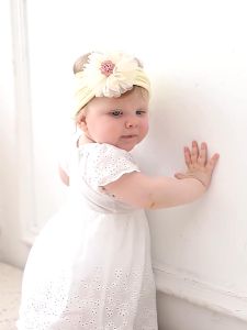 WONDER DAISY Bandana Headband Bayi Perempuan Pita Bunga Flower Anak Perempuan Premium | Pita Bunga