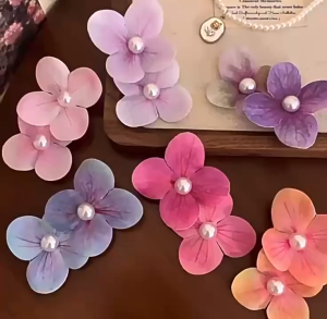 🔥IVY Sweet Headdress Women Spring Summer Bangs Side Clip Simulated Butterfly Orchid Pearl Hair Clip