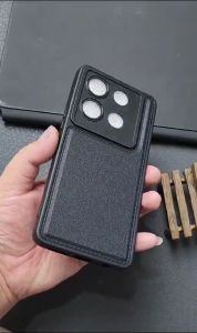 Luxury Case Leather Pro Kamera Black Itel A60S