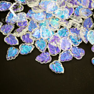 Pha Lê Nhân Tạo Rời Hạt 11*14 Mm Bầu Hình Lá Tự Làm Thủ Công Chất Liệu Trang Sức Thời Trang Làm