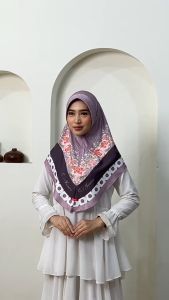 Jilbab Bergo Instan Mecca Motif Printing Material Jersey Premium Jilbab Bergo Motif By Shamira
