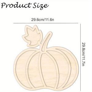 1Pc Pumpkin Wooden Dessert Tray Happy Halloween Party Decoration 2025 For Home Kids Favors Fruit Tray Thanksgiving Day Supplies