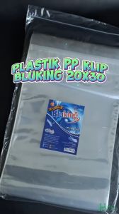 Plastik PP Klip 20x30 Tebal 50 Micron Kemasan Snack BluKing Zip Lock Zipper 20 x 30 Bungkus Keripik Kacang Cemilan Basreng