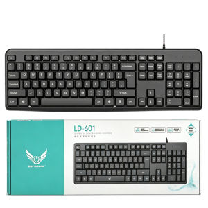 Kebidumei | KEBIDUMEI 104 Keys Classic Wired Keyboard USB Gaming Keypad Ergonomic Standard Keyboard Computer Accessories For Office Desktops