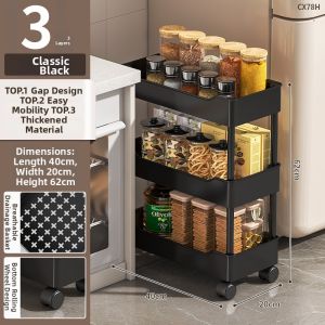 Narrow Space Storage Rack With Wheels