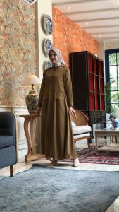 NRS Series: Baju PDH Wanita Gamis Full Kancing & Seragam Kerja Kekinian