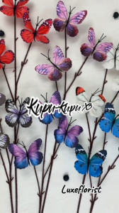 Bunga Kupu-Kupu K3 Artificial Butterfly Hiasan Dekorasi Pelaminan Wedding Party Ulang Tahun Rumah Toko Rias Pengantin Event Dekorasi Bunga Palsu