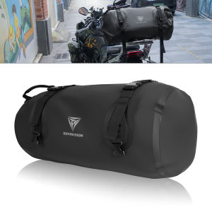 กระเป๋าท้ายมอเตอร์ไซค์ SOYAVISION 35 ลิตร กันน้ำ สำหรับเดินทางกลางแจ้ง กระเป๋าแห้งแบบม้วน กระเป๋าใส่ของท้ายเบาะมอเตอร์ไซค์