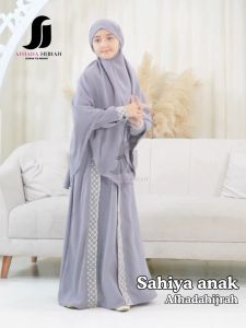 Afhadahijrah - Gamis Anak Sahiya Set Hijab Instan Semi French Terbaru