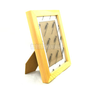 Modern Minimalist 7-Inch Wooden Desktop Photo Frame Black White Original Wood Brown Deep Blue Optional Card Paper Photo Mat Liner