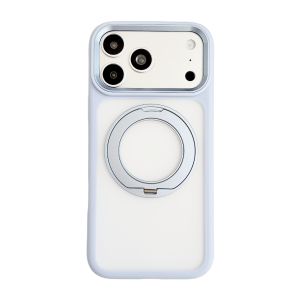 szhaiyu | For iPhone 18 17 Pro Max 18 17 Pro Phone Case With 360° Rotatable Magnetic Ring Kickstand Soft-Touch Lens Shockproof Clear Cover