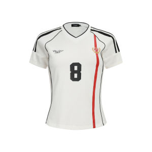 Áo Thun Tay Ngắn Cổ Chữ V Free Sonata American Jersey Style Cool Style Print Cotton Blend Summer Sporty Short Length