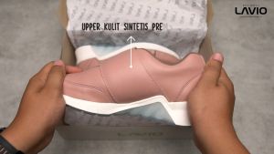 SEPATU WANITA SNEAKER SPORTY OLAHRAGA SANTAI NONGKRONG LAVIO PRINZA PEACH