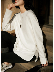 Warm Fleece Cotton Stretch T-Shirt