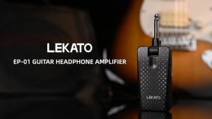 LEKATO EP-01 Mini Guitar Amplifier Plug In with 28 Drum Grooves 14 Effects Rechargeable Practice Guitar Bass Amplifier