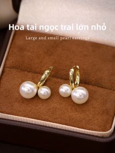Pianist | Bông Tai Hạt Ngọc Anh Đỏ Bạc Chống Dị Ứng
