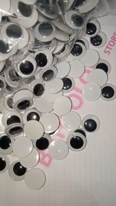 Mata Boneka Diameter 18 mm [Besar] isi 50 pcs 25 pcs / Mata Goyang / Mata Kocak
