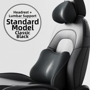 COSSEAL | Neck Support Lumbar Cushion Car Pillow Set