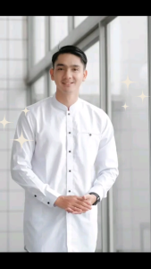 Baju Koko Pria Muslim Bahan Katun Polos - Koko Anwarulhuda