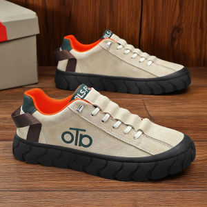 Mens Casual Shoes Spring Autumn Wear Resistant Driving Slip-On Leisure Sports Fashion Genuine Leather Board Shoes