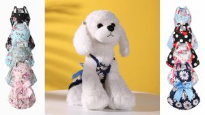 Dog Sun & Flower Princess Dress: Perfect Pet Summer Outfit