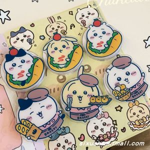 Cute Cartoon Bread Phone Stand Chiikawa Girl Heart Magsafe Magnetic Absorption Airbag Foldable Extendable Rotatable Ring Holder Support Seat